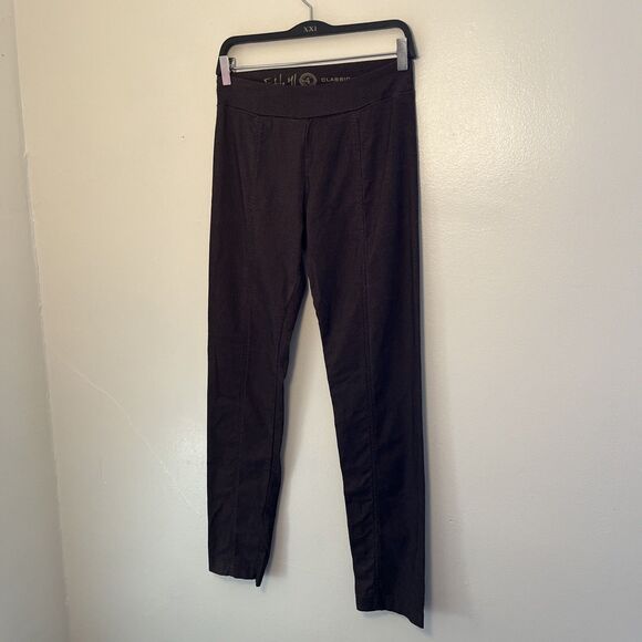 ETHYL Classic Center Seam Cigarette Cut Pants, Heathered Brown- Size 4 - Picture 2 of 9